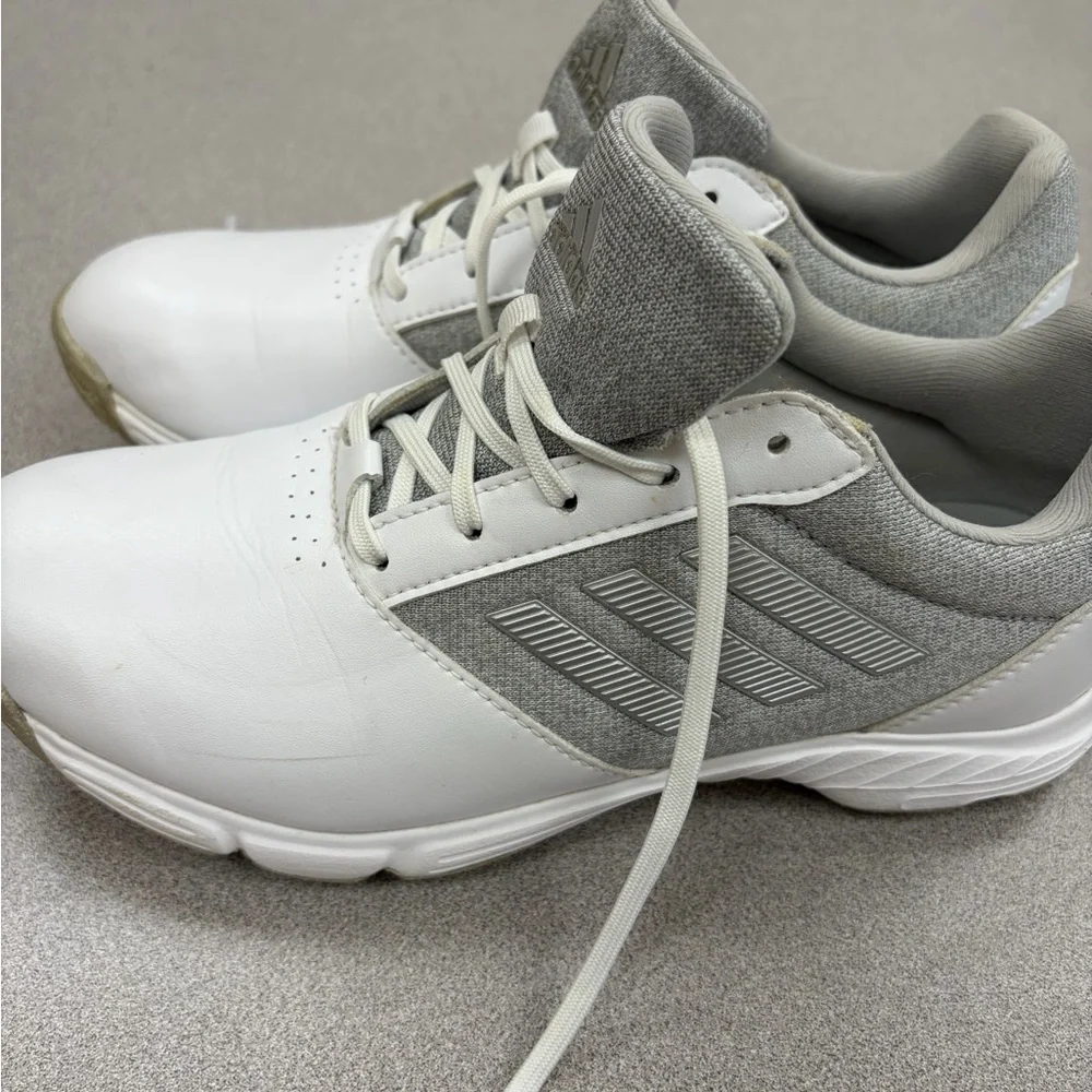 Adidas White and Gray golf shoes - Picture 6 of 10